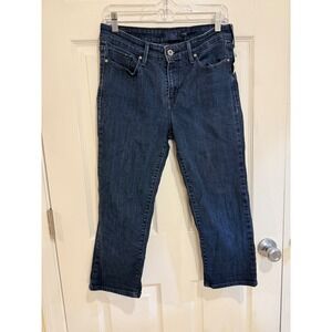 Levi's Demi‎ Curve Classic Denim Capri Jeans Dark Wash Women's Size 8/29